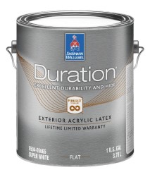 Lata de pintura-Duration Exterior Acrylic Latex Flat Super White