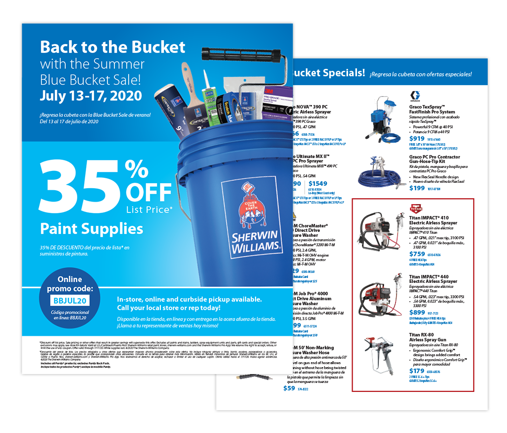 SW Venta Blue Bucket de Verano SherwinWilliams